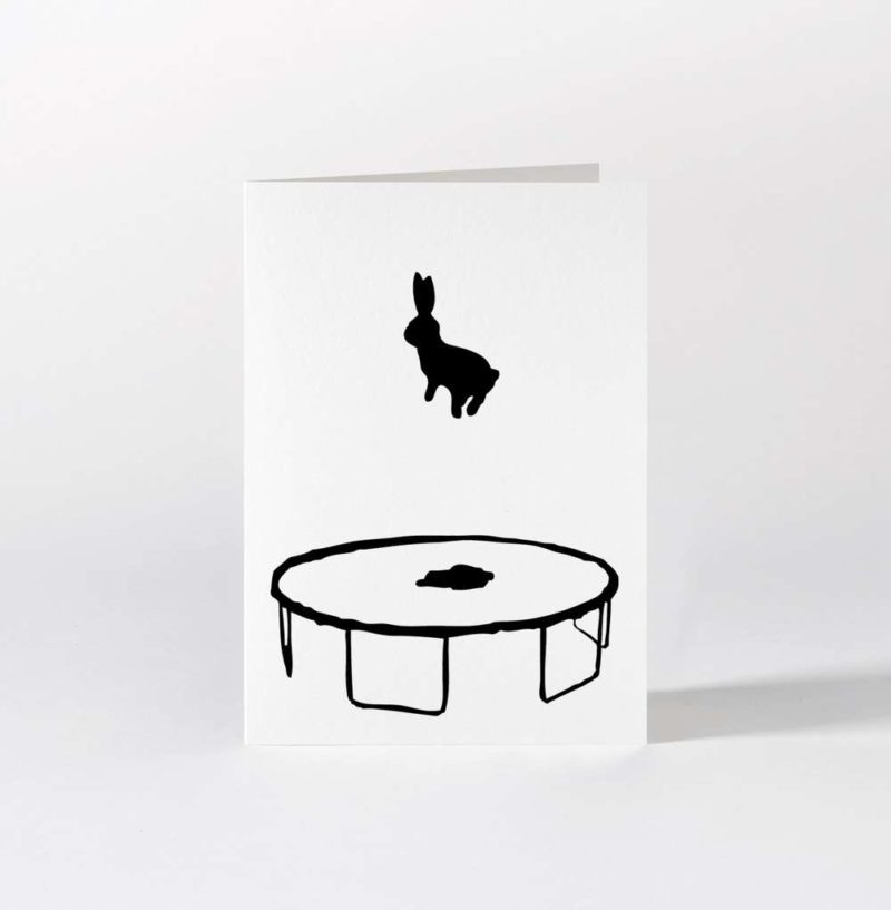 Ham Bouncing Rabbit Card