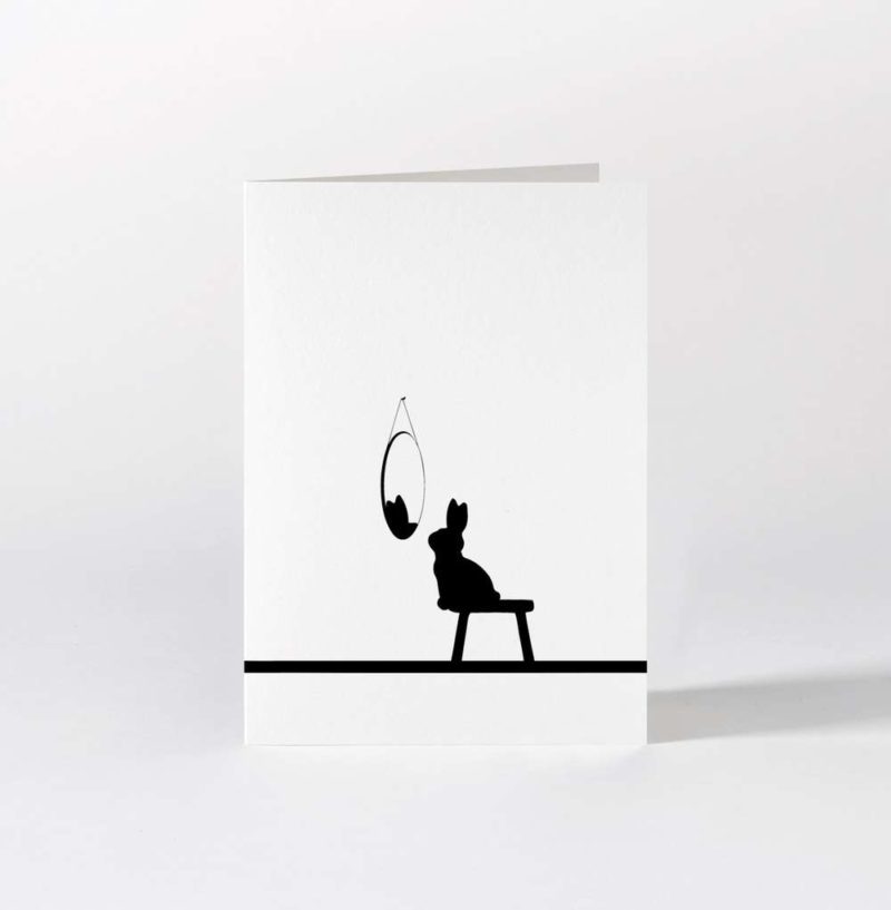 Ham Reflective Rabbit Card