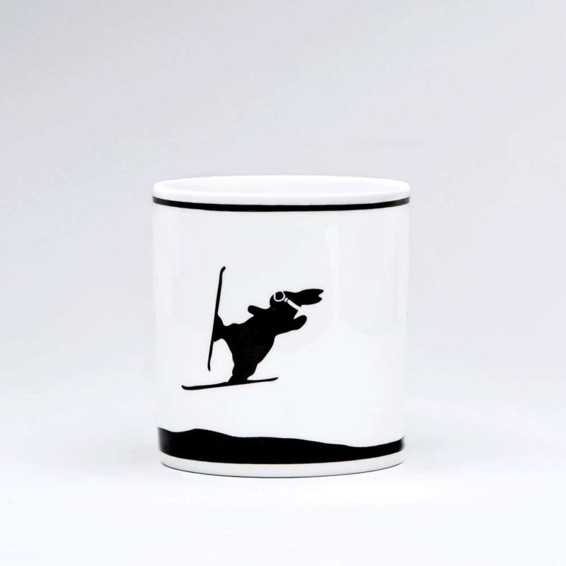 Ham Ski Jumping Rabbit Mug