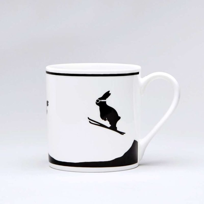 Ham Ski Jumping Rabbit Mug