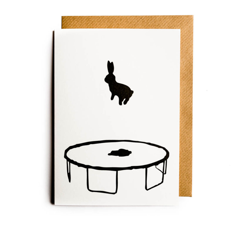 Ham Bouncing Rabbit Card